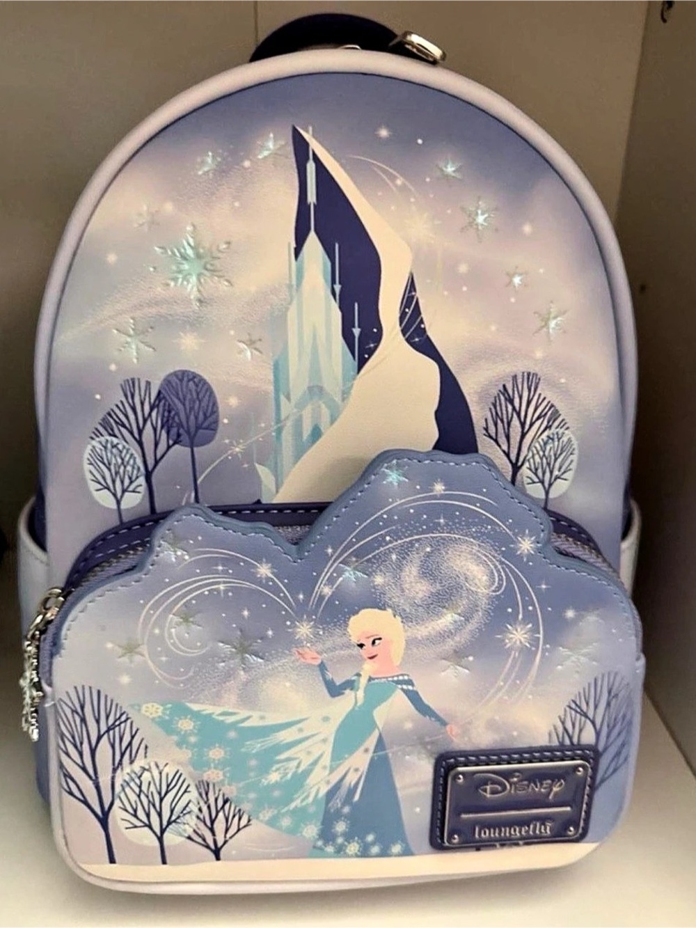 Disney Loungefly Frozen Loungefly Backpack in Purple & Blue  New WT